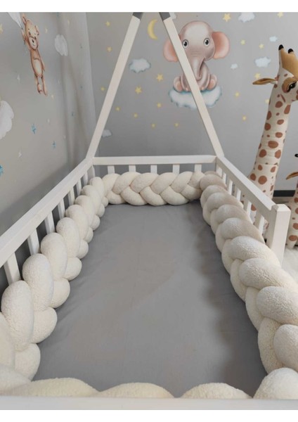 360 cm 3 Lü Peluş Örgü Koruma Modeli Yeni Nesil Welsoft Kumaş (60X120 / 70X110 Beşik Için) modelleri