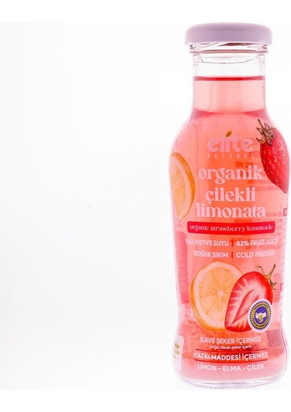 Elıte Organik Çilekli Limonata 250 ml