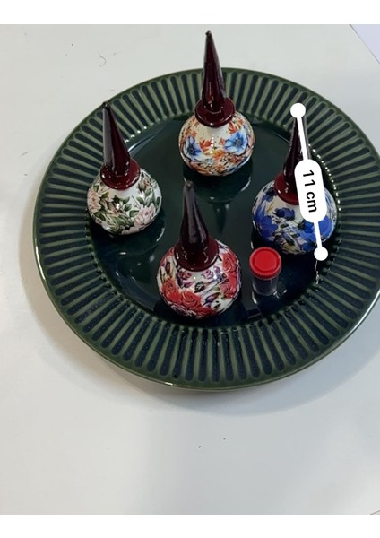Tahta El Yapımı Surme Kabı ve Yanında Oreganik Surmesi