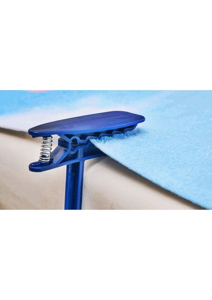 8'li Havlu Kazığı - Havlu Tutucu - Plaj Mandalı - Havlu Mandalı - Kazıklı Mandal - Towel Holder