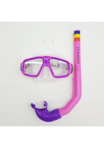 Çocuk Maske ve Şnorkel Seti 63012 - Pembe