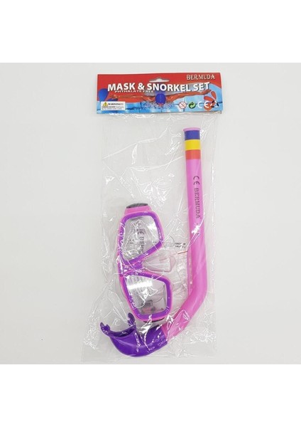 Çocuk Maske ve Şnorkel Seti 63012 - Pembe fiyatları