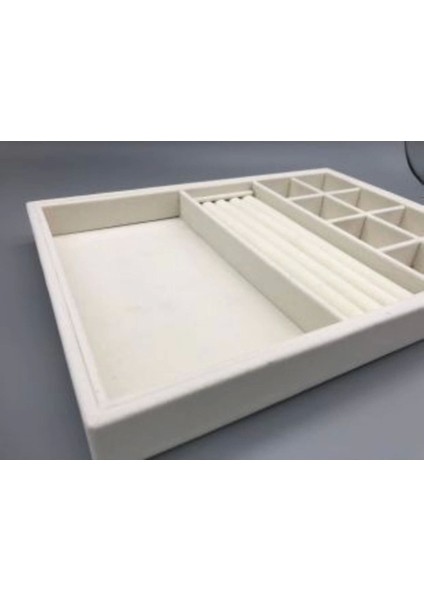 Yumuşak Süet Takı Kutusu, Bej, Parça Sayısı 1, Kumaş, Şık Saklama Çözümü fiyatları