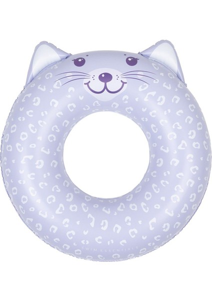 Leopard Lila Yüzme Simidi 55CM