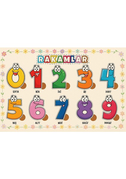 1+ Hayvanlar-Araçlar-Şekiller-Rakamlar-Meyveler-Sebzeler Ahşap 6’lı Set, Eğitici-Öğretici Yapboz Sa