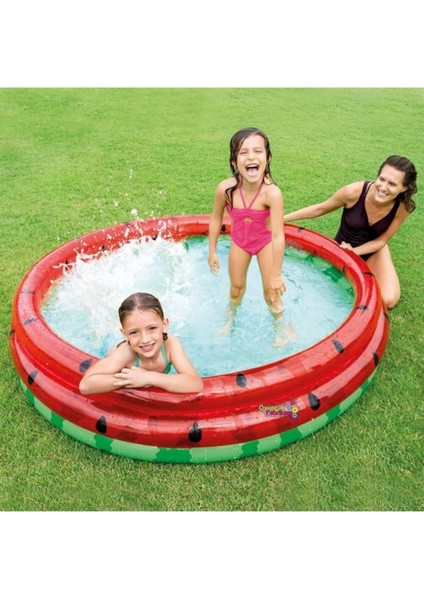 Karpuz Desenli Şişme Havuz 168X38 cm Pompa Hediyeli fiyatları