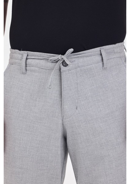 Theseason Erkek Açık Gri Likralı Kırışmaz Lastikli Comfort Fit Chino Pantolon fiyatları