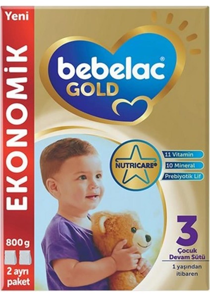 Nessiworld Bebelac Gold Bebek Devam Sütü No3 800 gr
