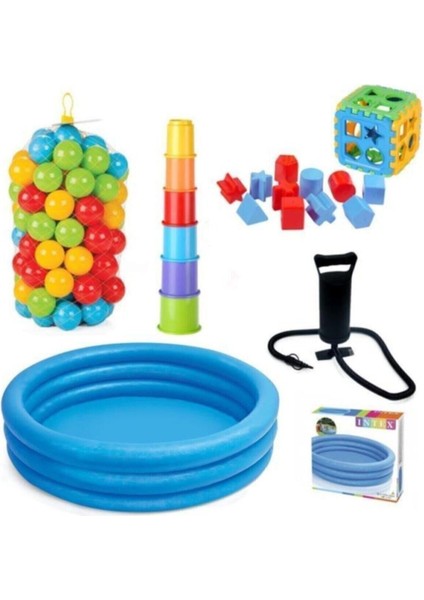 Çocuk Oyun Havuz Bultak Top Pompa ve Kule Seti