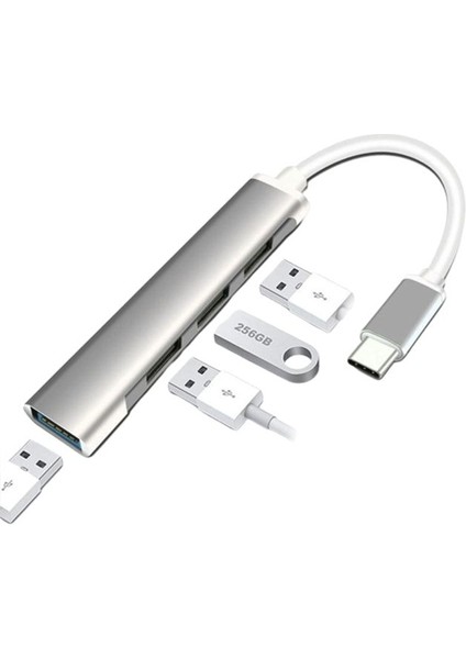 Usb-C 4'lü Çoğaltıcı USB 3.0 Hub Uyumlu modelleri
