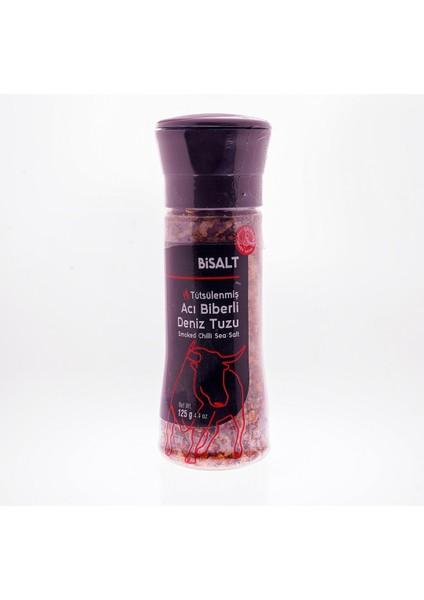 Tütsülenmiş Acı Biberli Deniz Tuzu 125 gr