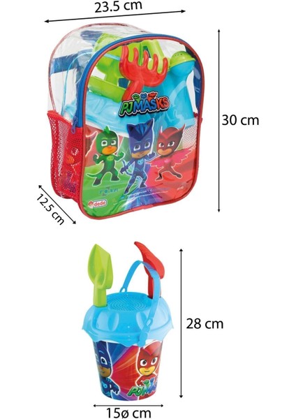 Sırt Çantalı 8 Parça Erkek Çocuk Plaj Oyuncağı Renkli Resimli Deniz Kum Kovası Oyuncak Kova Seti indirimleri