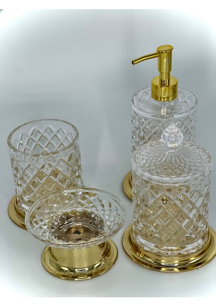 Krsital Gold Banyo Seti