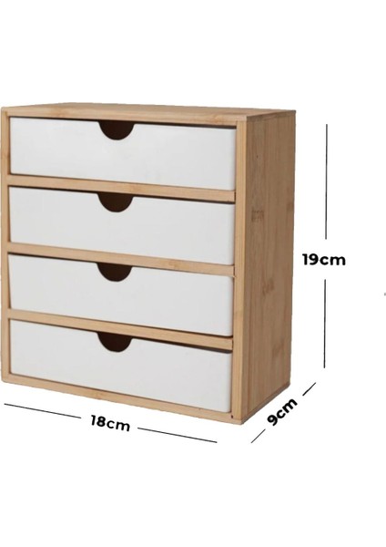 Beyaz bambu takı düzenleyici, şık ve fonksiyonel depolama çözümü, 5 parça fiyatları