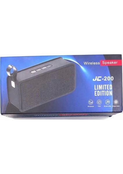 Bluetooth Hoparlör – JC200 Kumaş Kaplama Mini Kablosuz Taşınabilir Ses Deneyimi