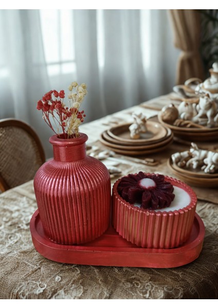 Crafts Tasarım 3 Lü Dekoratif Mum Seti fiyatları