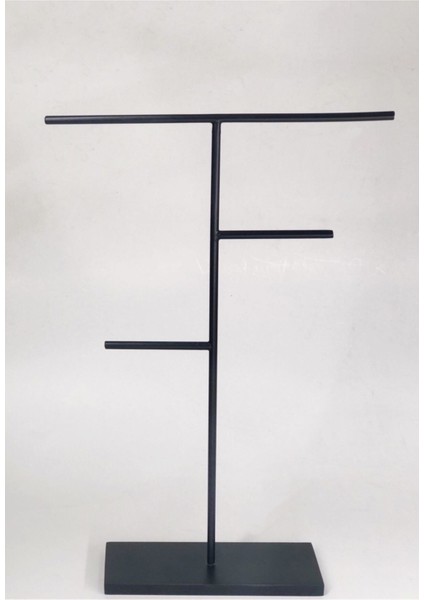 Şık Siyah Metal Takı ve Aksesuar Standı, Düzenli ve Estetik Kullanım İçin fırsatları