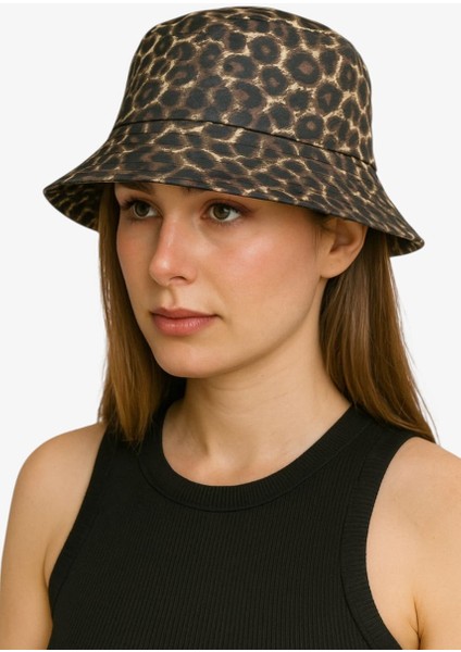 Leopar Yaz Kadın Şapka - RB1344 modelleri