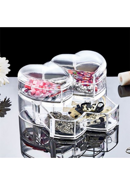 Turuncu Kalpli Kapaklı Takı Saklama Kutusu, Şeffaf ve Şık Tasarım modelleri