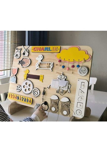 Educational And Wooden Toys, Busy Board, Eğitici Ahşap Pano, Küçük Çocuklar Için Ahşap Meşgul Tahta