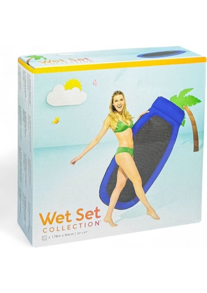 Şişme Fileli Yatak 178X94 cm Mavi modelleri