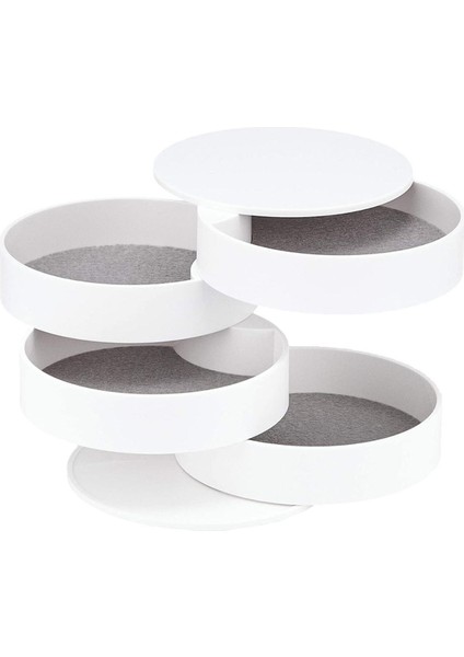 Beyaz Çok Katlı Takı Düzenleyici, Şık ve Pratik Organize Edici, 2 Parça indirimleri