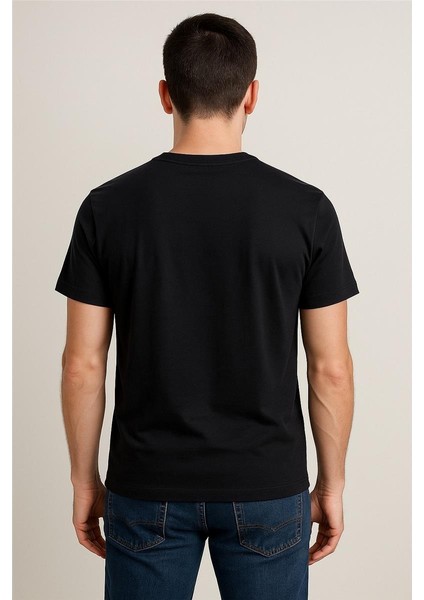Trend Kapında The North Face Pamuk Penye Bisiklet Yaka T-Shirt Siyah fiyatları