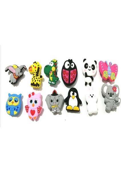 12 Adet Terlik Süsleri Sevimli Hayvanlar