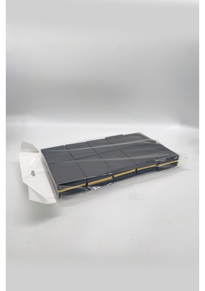 10'lu Siyah Karton Yüzük Kutusu Seti, şık ve kullanışlı tasarım modelleri