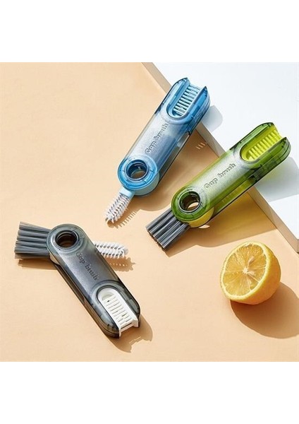 BUFFER® 3 Fonksiyonlu Pratik Şişe Temizleme Fırçası Mutfak Banyo Araç İçin Çok Amaçlı Fırça