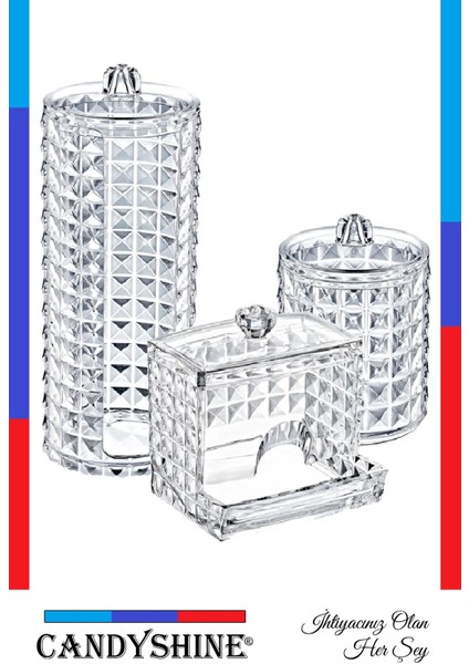 3'lü şık makyaj ve kozmetik düzenleyici set, beyaz plastik materyal fiyatları