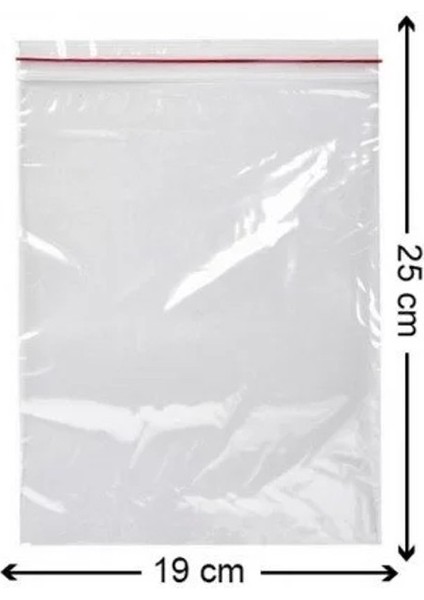 Kilitli Torba Şeffaf Kilitli Poşet Naylon Torba 19X25 cm 300'LÜ fiyatları
