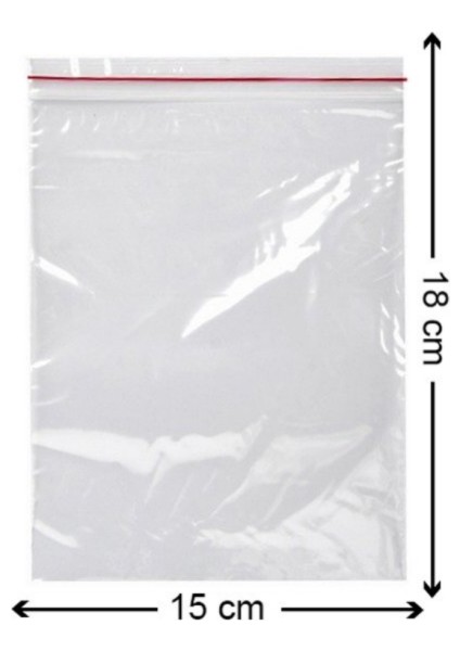 Kilitli Torba Şeffaf Kilitli Poşet Naylon Torba 15X18 cm 600'LÜ