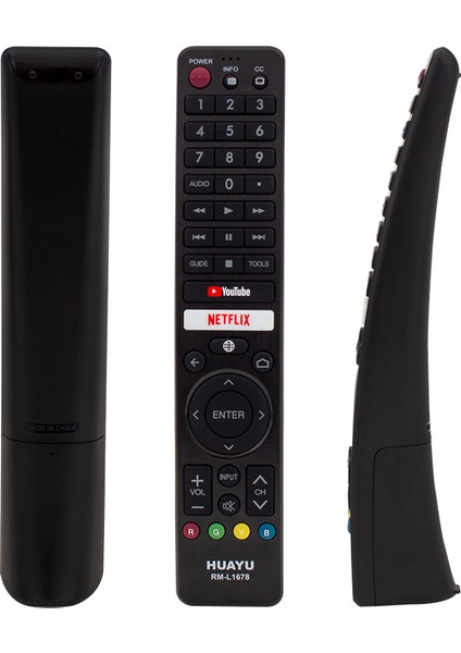 Huayu Kl RM-L1678 Sharp Netflıx-Youtube Ses Komutlu Mikrofonlu Tuşlu Lcd-Led Tv Kumanda (5131)