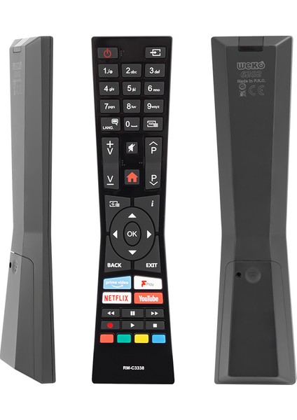 Vestel RM-C3338 H0360A Netflıx-Youtube-Prıme Vıdeo Tuşlu Lcd-Led Tv Kumanda (5131)