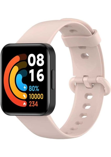 Xiaomi Redmi Watch 2 Lite Uyumlu Klasik Kordon Tstk - Pembe