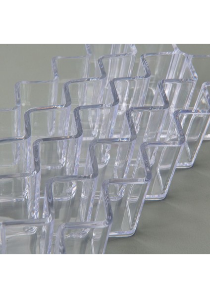 Şeffaf 22 Bölmeli Ruj Düzenleyici, Plastik, Beyaz, 22x8x14 cm, Pratik ve şık tasarım modelleri