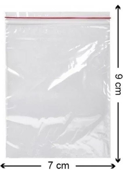 Kilitli Torba 7x9 cm 1500'lü Adet Kilitli Naylon Poşet Şeffaf Torba
