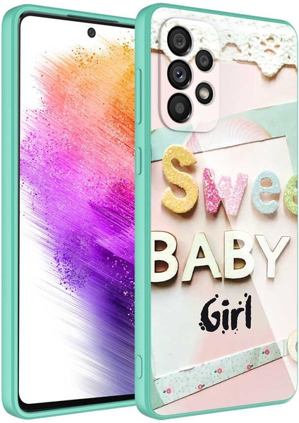 Galaxy A52 Kılıf Kamera Korumalı Desenli Sert Silikon Tstk Epoksi Kapak-No5