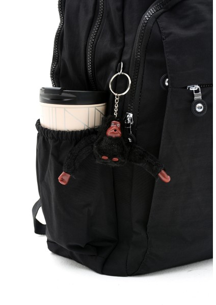 Sanmorris Unisex Suya Dayanıklı Krinkıl Kumaş Çok Gözlü Büyük Boy Siyah Renkli Laptop Okul ve Sırt Çantası indirimleri
