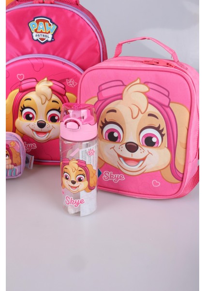 Yeni Sezon Lisanslı Paw Patrol Okulda Macera Koleksiyonu Okul,termoslu Beslenme ve Kalem Çantası Ile Matara ve Beslenme Kabı Okul Seti
