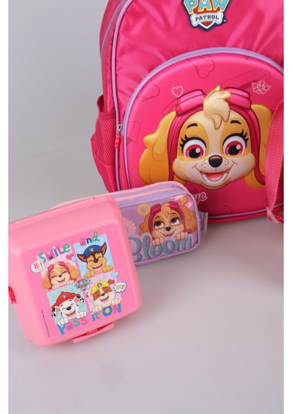 Yeni Sezon Lisanslı Paw Patrol Okulda Macera Koleksiyonu Okul,termoslu Beslenme ve Kalem Çantası Ile Matara ve Beslenme Kabı Okul Seti