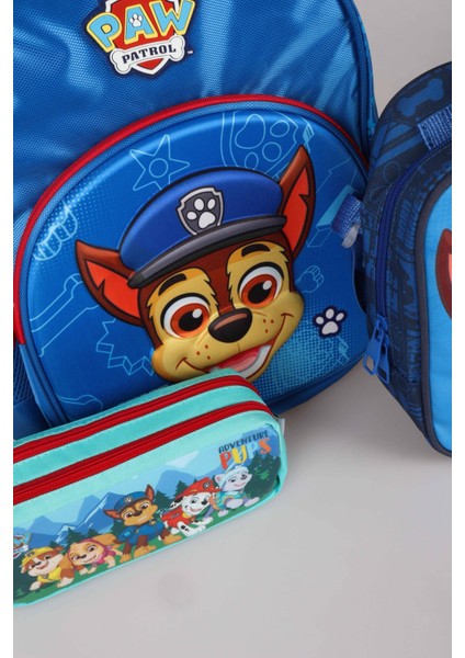 Yeni Sezon Lisanslı Paw Patrol Okulda Macera Koleksiyonu Okul,termoslu Beslenme ve Kalem Çantası Okul Seti