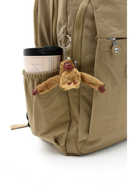 Sanmorris Unisex Suya Dayanıklı Krinkıl Kumaş Çok Gözlü Büyük Boy Siyah Renkli Laptop Okul ve Sırt Çantası indirimleri