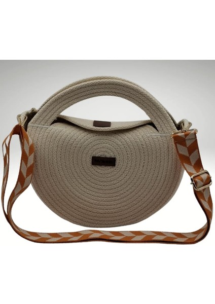 Yazlık Kadın El ve Omuz Çantası, Çapraz Askılı Çanta 27 cm