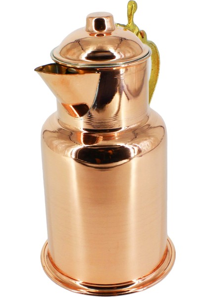 Kadife Sütlük 500 ml Düz Kırmızı Bakır Sütlük