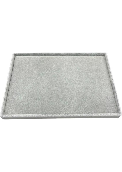 Gri Süet Kumaş Takı Sunum Tablası 34x24 cm, 1 Parça fiyatları
