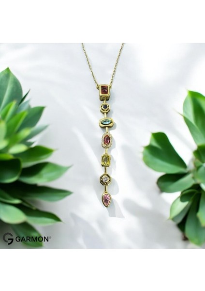 Mg-01 316L Garantili Çelik Kolye, Y Kolye Zirkon Pembe Taşlı fiyatları