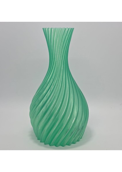 Cam Görünümlü Pla Galaksi Vazo Kıvrımlı Desenli Dekoratif Şeffaf Plastik Vazo fiyatları