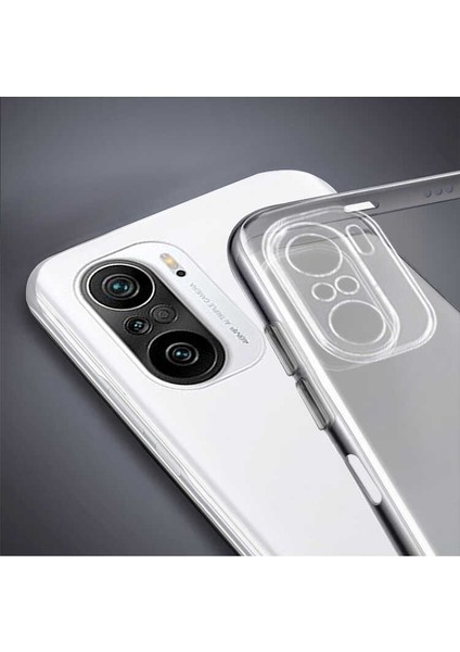 Xiaomi Redmi Note 10S Kılıf Tstk Süper Silikon Kapak-Renksiz